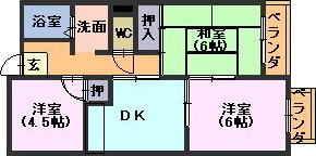 ロイヤルハイツ日和の間取り