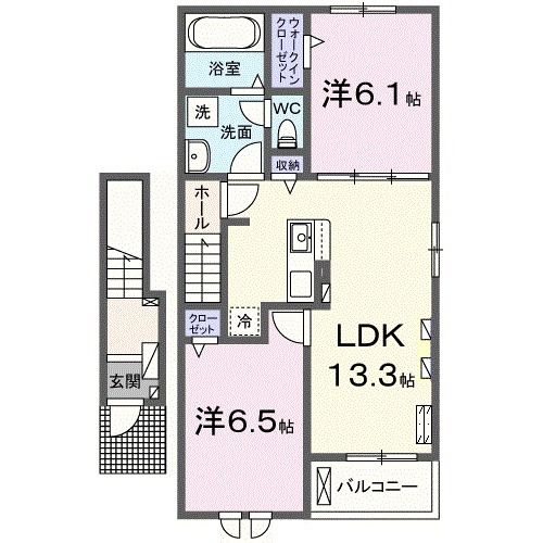 アドラブールＡの間取り