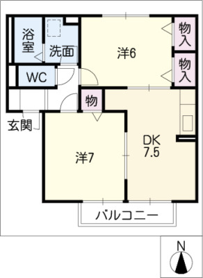 【プレミール ボヌール　Eの間取り】