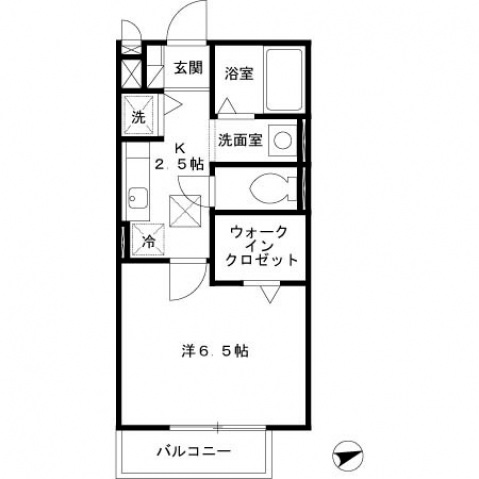 ルピナスB棟の間取り