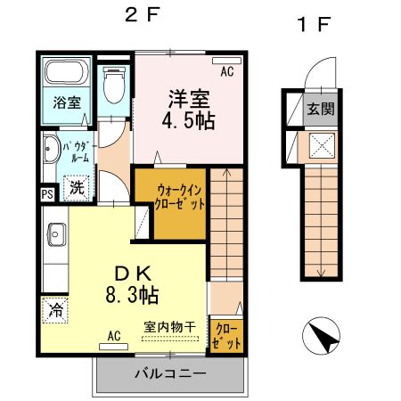 【飯島コーポの間取り】