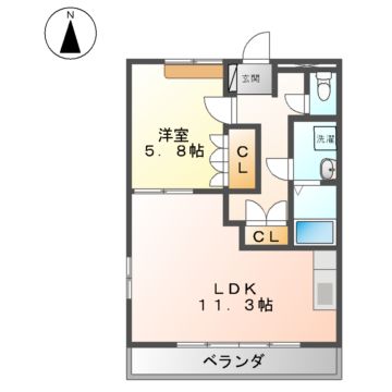 ティアリー　クリスタルの間取り