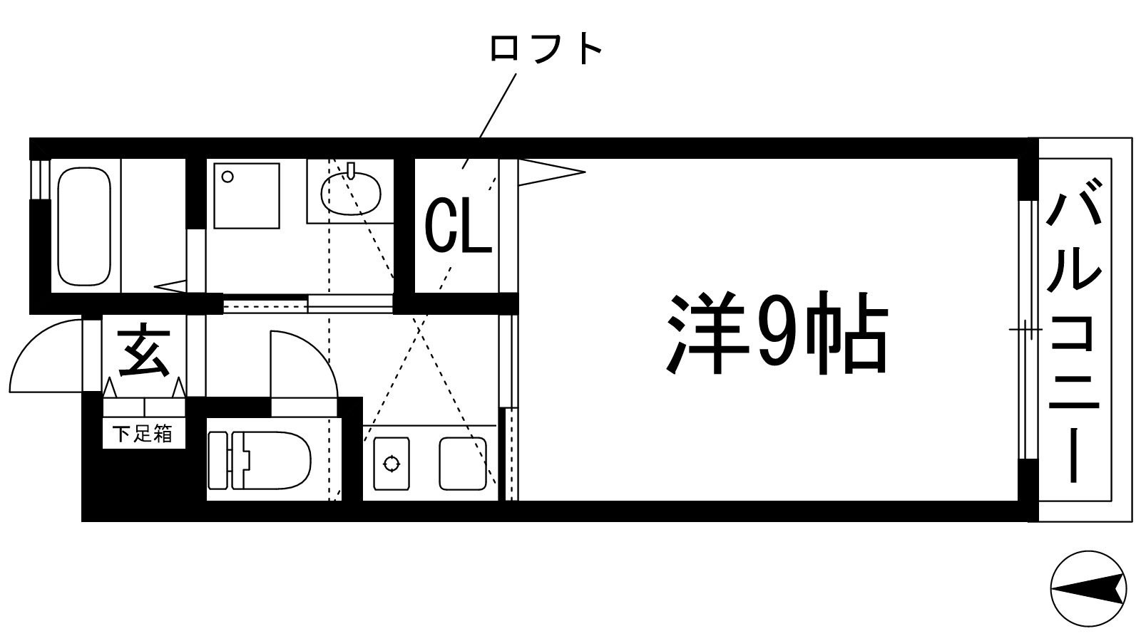 プチメゾンK Mの間取り