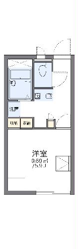 レオパレスひまわりの間取り