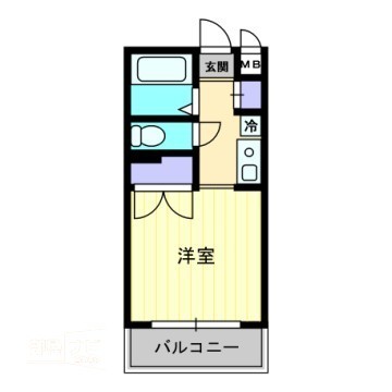 アルファ西古松の間取り