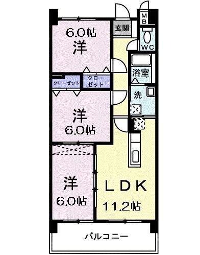 パールヒルズ大森の間取り