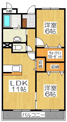 フルール野色の間取り