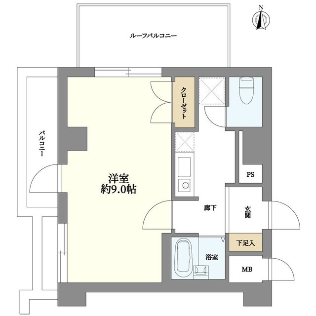 メインステージ江戸川橋IIの間取り