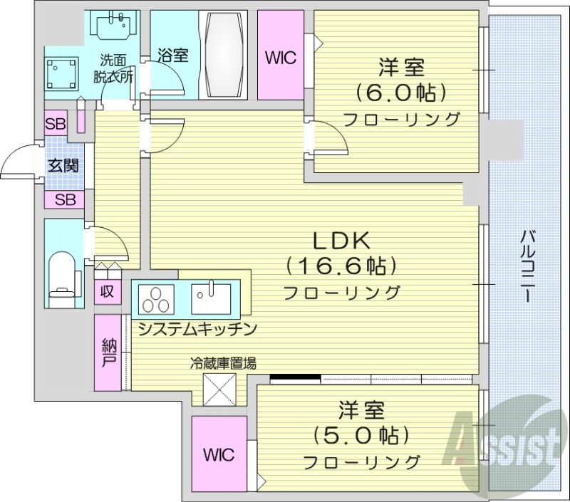 ONE札幌ステーションタワーの間取り