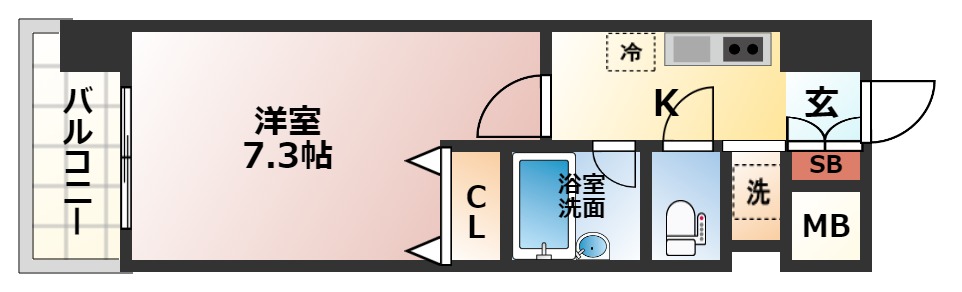 サンハイム御幸の間取り