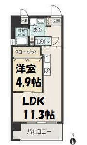 セントピア岡安の間取り