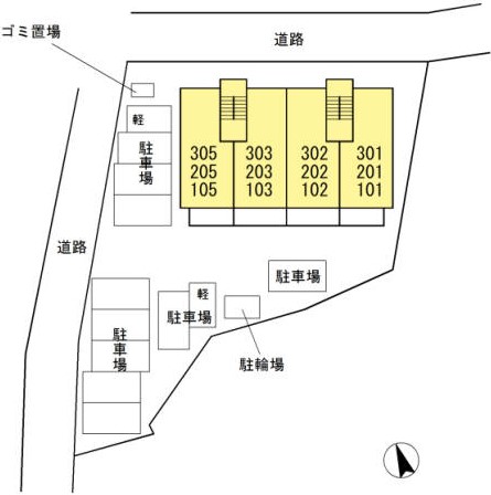 【D-room桜樹の駐車場】