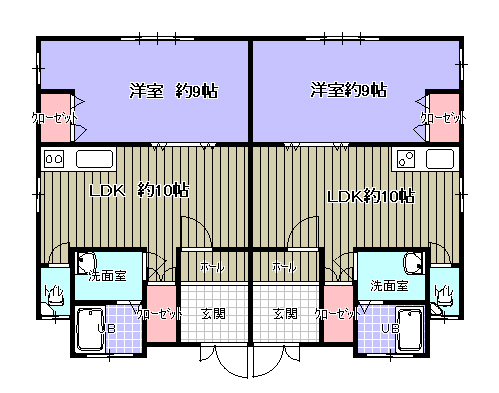 ハイムMの間取り