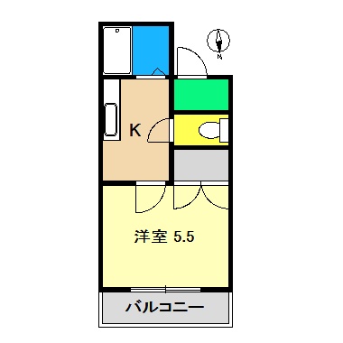 コーポあゆみ IIの間取り