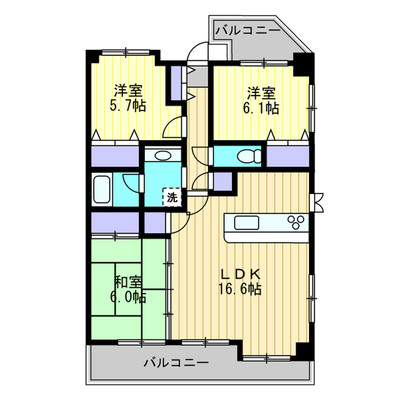 グランディア土居田の間取り