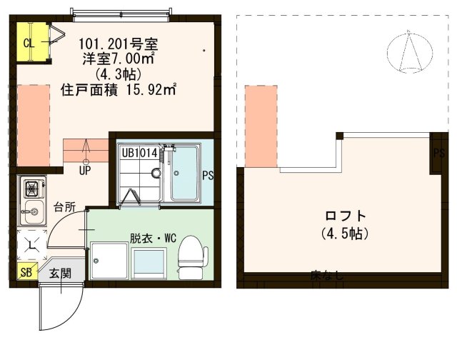 メゾンTAKANAの間取り