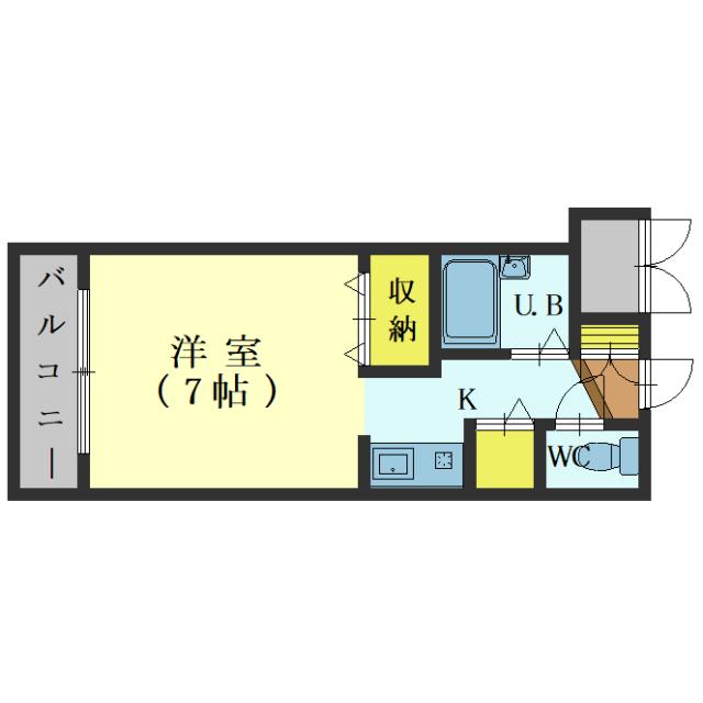 函館市大手町のマンションの間取り