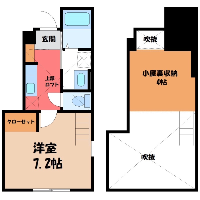 伊勢崎市国定町のアパートの間取り