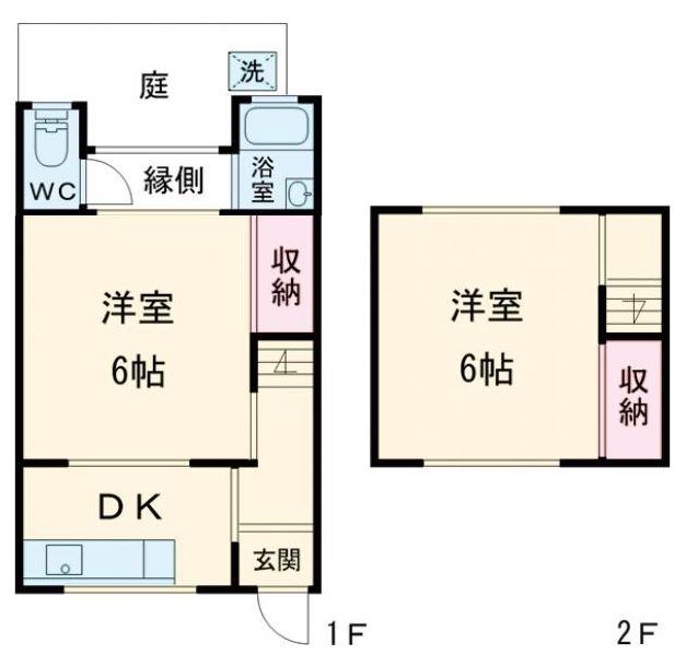 和歌山市島橋東ノ丁のアパートの間取り