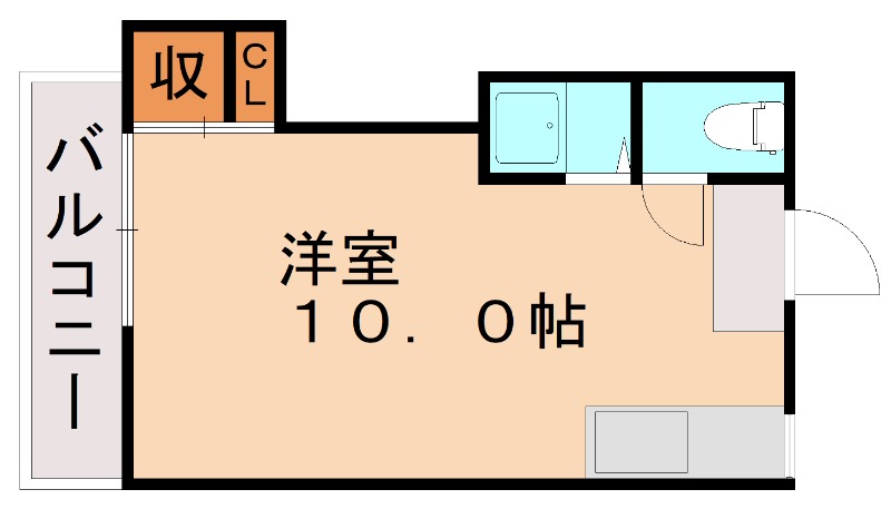 北九州市小倉北区下到津のアパートの間取り