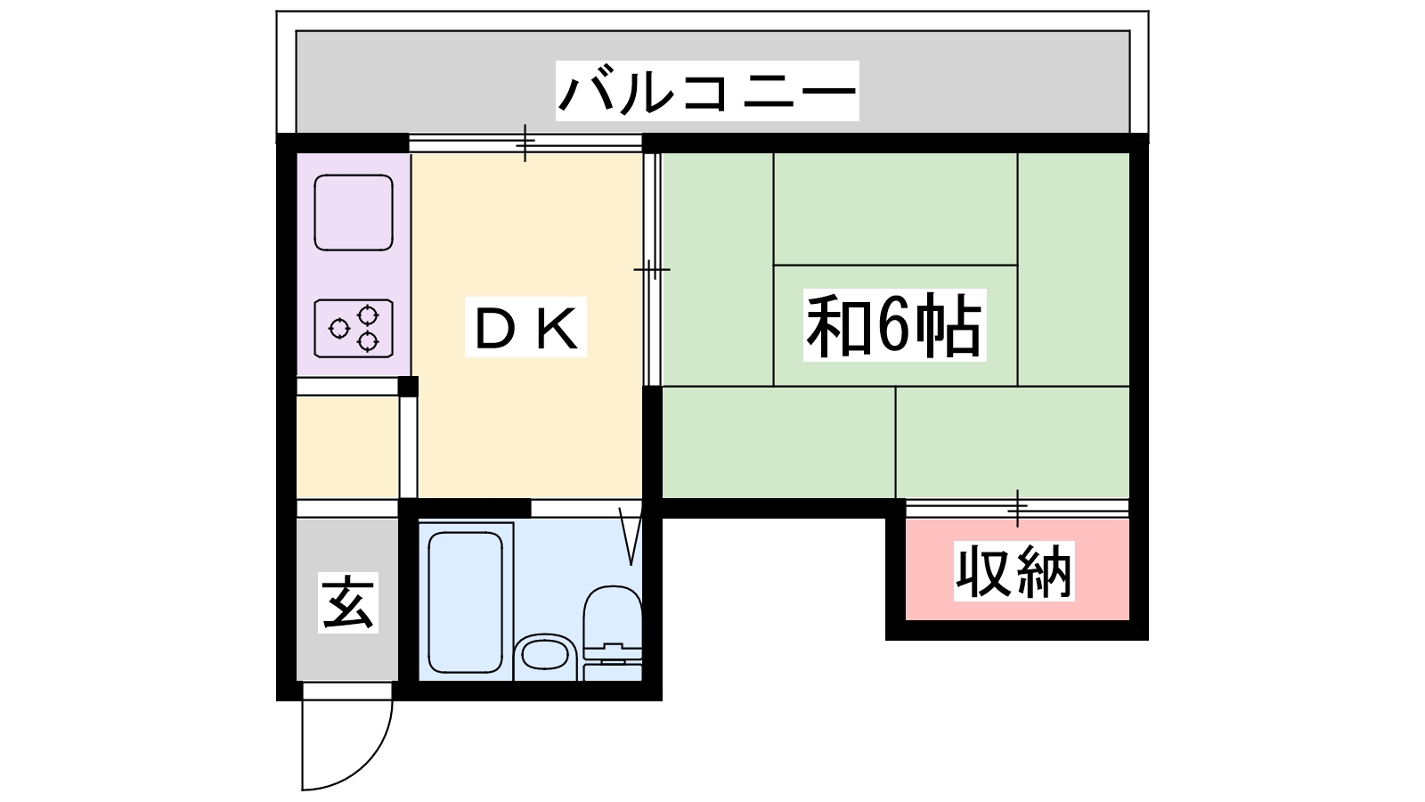 姫路市本町のマンションの間取り