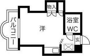 札幌市中央区北一条西のマンションの間取り