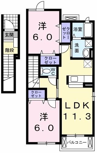 レジェンドアーク　IIの間取り