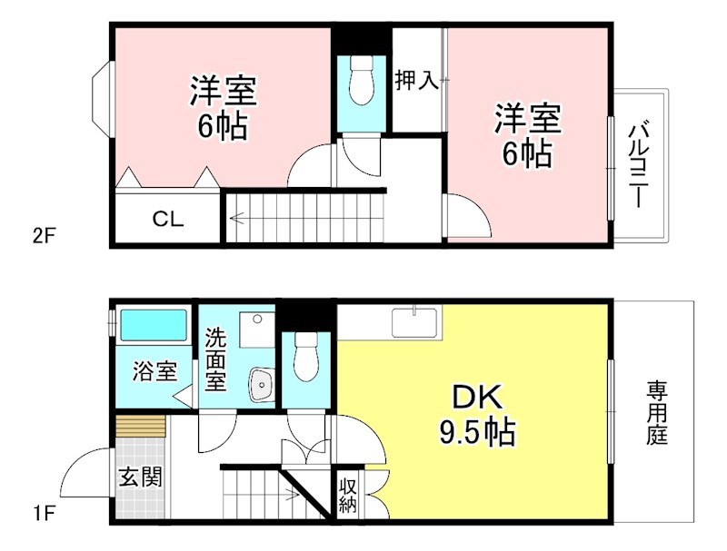 ツインクルフジＢ棟の間取り