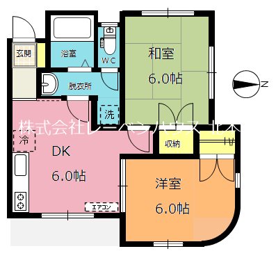 ヴィラージュ岡部A棟の間取り