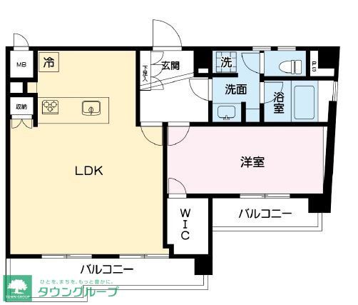 港区北青山のマンションの間取り