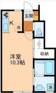 サン・ステージ五福A棟の間取り