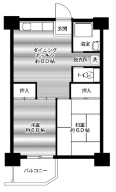 堺市南区桃山台のマンションの間取り