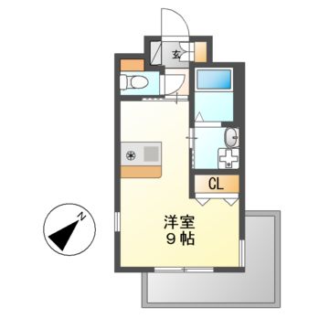 プレサンス鶴舞駅前ブリリアントの間取り