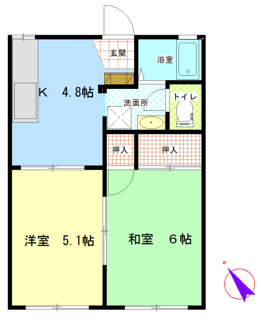 フレグランスあいざわの間取り