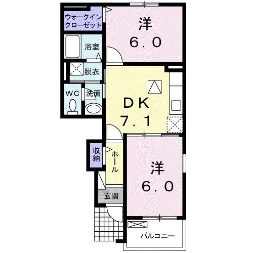 【カーサレアルＡの間取り】