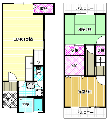 岡５丁目貸家の間取り