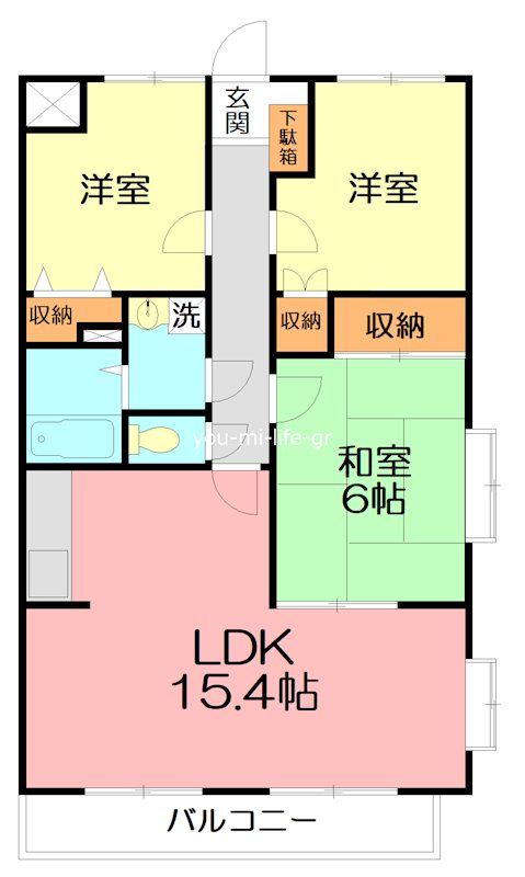 マノワール弐番館の間取り