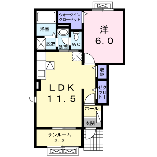 カンパーニャIIの間取り