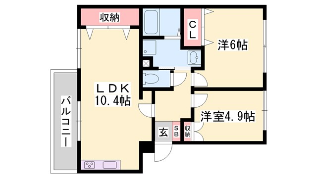 サンリッチ青山の間取り