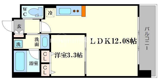 アーバネックス西長堀の間取り