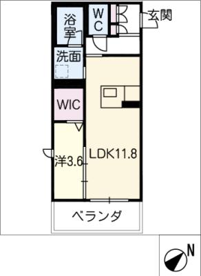 シャーメゾン才兼の間取り