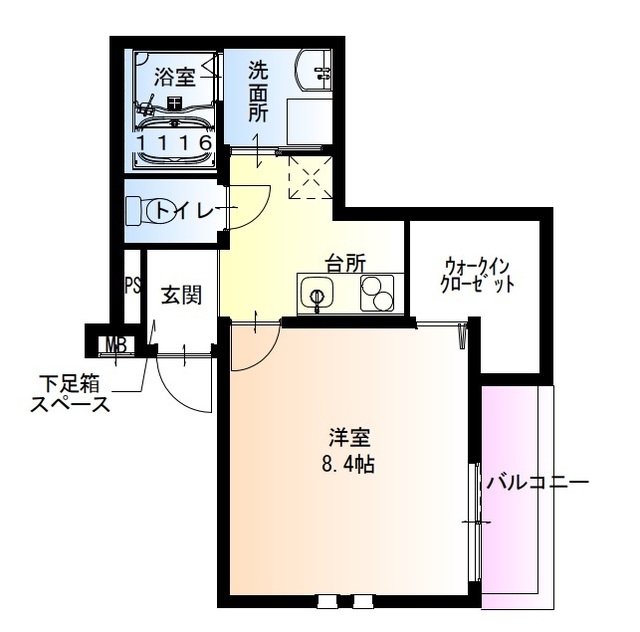 守口市大日町のアパートの間取り