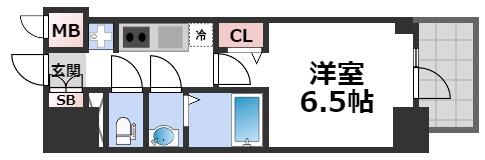 プレサンス四天王寺前夕陽ヶ丘凛宮の間取り