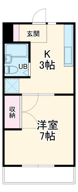 ハイツ入野の間取り