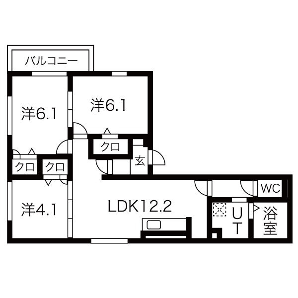 ルピナス嵯峨嵐山の間取り