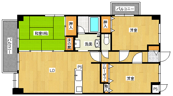 ハイブレスビルの間取り