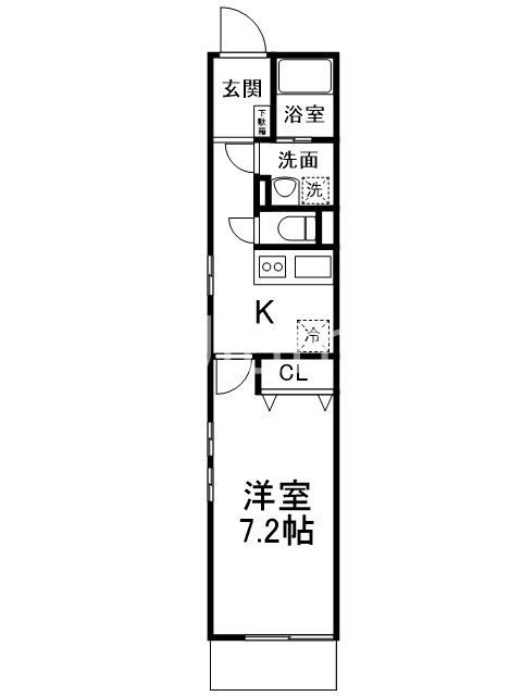 フェリス北白川の間取り