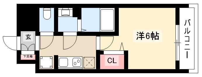 プレサンスSAKAEフロントの間取り