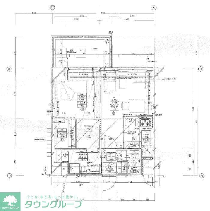 福岡市早良区西新のマンションの間取り