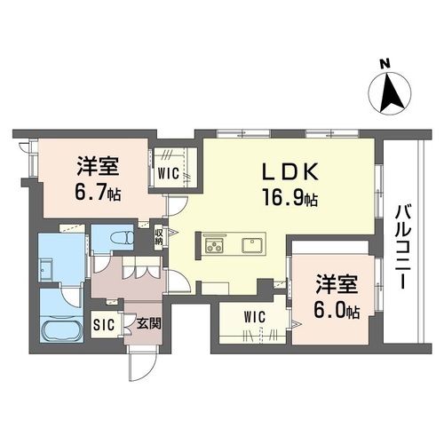 グランシャレ　クラウンの間取り